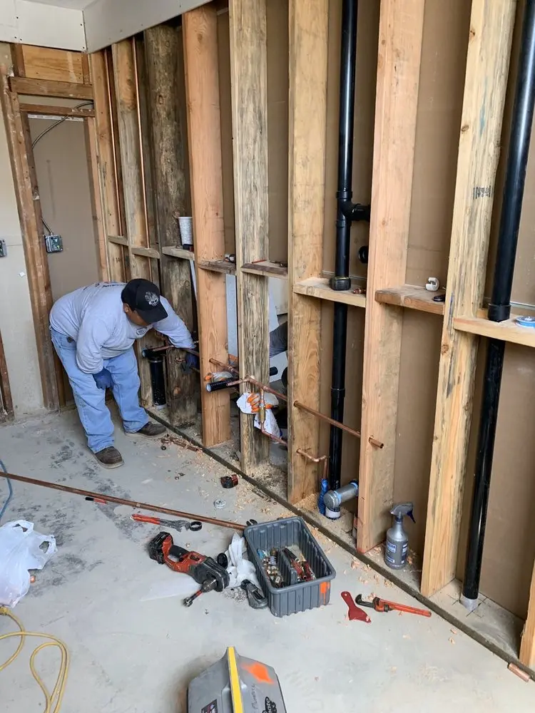 Commercial rough-in plumbing for Gas Line Repair in Washington